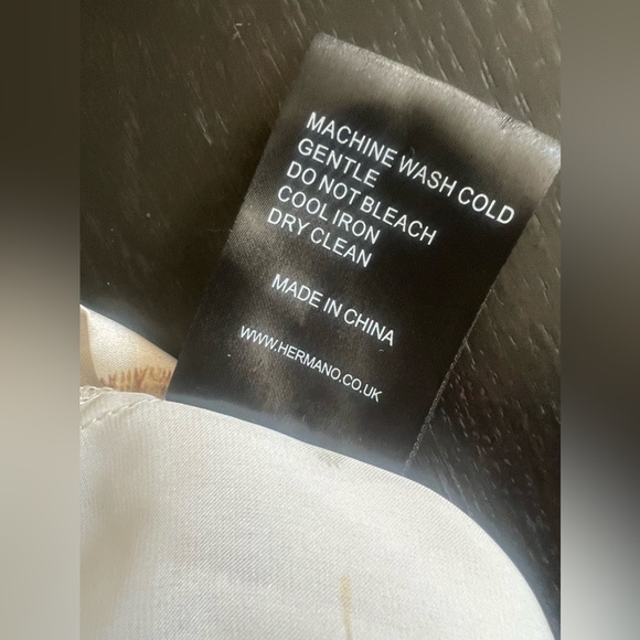 Buy HERMANO Mens Ram Print Short Sleeve Slim Fit Shirt WhiteXL - Picture 8 of 9